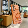 Adecuado para Samsung S26Ultra, tacto de piel, disipación de calor, funda de teléfono transpirable con soporte magnético, protector de lente y cubierta anticaídas