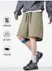 2026 Primavera/Verão Novos Shorts Estilo Americano Masculino Tendência Marca Design Sense Nicho Soltos Esportivos Casuais Calças de Comprimento Médio Transfronteiriço