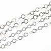 Cadena con Forma de Huevo de Acero Inoxidable en Stock, Cadena Delicada de Eslabones O, Cadena Entrelazada, Para Pulsera DIY, Collar, Cadena para Accesorio de Joyería, Cadena de Exportación