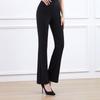 Traje de entrenamiento de etiqueta corporal Bermanga, nuevo estilo, manga corta, cuello en V, corte entallado, para espectáculos de danza, pantalones de campana grande para mujer