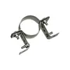 Abrazadera de Tubo de Aro Fijo Engrosado Fabricante Chenghao Vende Aro de Posicionamiento de Hierro Forjado Abrazadera de Tubo de Aro Doble Semicircular Galvanizado Ajustable