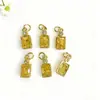 Piedra Cúbica de Zirconia Geométrica Colorida Rectangular Colgante Joyería Pulsera Collar Pendientes Colgante Accesorios DIY Materiales de Producción
