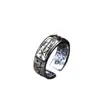 Anillo de Cinco Deidades de la Riqueza de Plata Esterlina 925, Simbolizando Prosperidad de Todas las Direcciones, Estilo Chino, Anillo de Fortuna de Mahjong para Año Nuevo