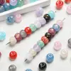 11*8 Color Gelatina Dorado Resina Manzana Cuentas Redondas Cuentas Sueltas Cuentas Espaciadoras Hecho a Mano DIY Joyería Pulsera Accesorios