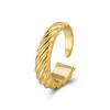 Anillo de Hilo de Cuernos Europeos y Americanos de Plata Esterlina 925 Personalidad Femenina Diseño de Nicho Anillo de Plata Abierto Anillo de Plata