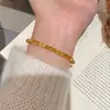 Pulsera de Piedra Ojo de Tigre Dorado Atractora de Riqueza Natural para Mujer Pulsera de Cuentas de Gama Alta Joyería de Lujo Ligero de Nicho Resistente al Color Venta al por Mayor