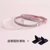Zapatillas de tacón alto con diamantes brillantes, sandalias para evitar que los zapatos se caigan del pie, cordones de diamante brillante, cordones elásticos fijos para evitar el talón