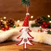 Nuevas decoraciones navideñas transfronterizas, colgantes navideños, colgantes de hombre viejo sin rostro de árbol de Navidad y Rudolph, en stock del fabricante