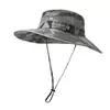 Sombrero de verano sombrero para el sol sombrero para el sol de camuflaje para hombre ala grande ala ancha primavera y otoño sombrero para exteriores para montañismo pesca