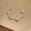 Pulseira Flor de Acetato de Zircônia Minimalista Estilo Ins Moda Versátil Pulseira Joias de Design de Nicho de Luxo Leve Atacado