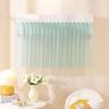 Cortina Romântica Colorida Transparente com Velcro para Ar Condicionado, Bloqueio de Vento, Decoração de Casa de Ratinho Branco Pequeno, Cortina de Tecido