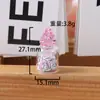 Mini Garrafa de Vidro Luminosa Pingente de Bola de Vidro Brincos Colar Chaveiro DIY Feitos à Mão Materiais Culturais e Criativos