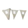 Bandeirinha de Juta Criativa de Natal em Forma de Coração DIY Personalizada Decoração de Festa Bandeira de Puxar Bandeirinha para Candy Bar