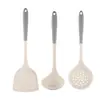Set de Utensilios de Cocina con Espátula de Silicona, Sartén Antiadherente de Grado Alimenticio, Espátula y Cuchara de Cocina de Silicona Resistentes a Altas Temperaturas
