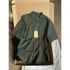 Camisa de algodón de bambú con textura plisada, cuello alto, manga corta para hombre, estilo casual y sofisticado de verano, camisa de algodón y lino de alta gama estilo chino nuevo