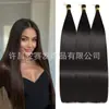 Comércio Exterior Extensões de Cabelo Europeu e Americano Cabelo Longo Liso 44 polegadas Cabelo Liso a Granel Fibra Química Tiras de Cabelo Liso