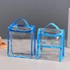 Bolsa de embalagem para livros em PVC transparente tridimensional de plástico bolsa de mão para embalagem de alimentos feita de bolsa de costura EVA