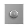 Panel de enchufe de interruptor universal multi-cinco orificios USB para pared doméstica, tipo 86, gris, plano, ultra-delgado, una apertura, control único