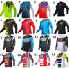 Ropa Fox Downhill Ropa de Ciclismo para Bicicleta de Montaña Tops para Hombre de Manga Larga Verano Ropa para Motocicleta Todoterreno Transpirable de Secado Rápido
