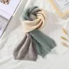 Cachecol de Lã Feminino Outono e Inverno Versátil Estilo Coreano Estilo Japonês Menina Fofa Quente Tricotado Estudante Curto Pequeno