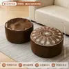 Banqueta Organizadora Youfen, Organizador e Almofada de Assento de Luxo Leve Dois em Um, Puff de Couro para Uso Doméstico na Sala de Estar e Quarto, Bolsa de Armazenamento, Banqueta Preguiçosa