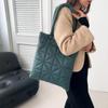 Bolsa Tote de Grande Capacidade para Mulheres, Versátil para o Dia a Dia, Bolsa Grande Estilosa, Bolsa de Ombro Acolchoada de Algodão, Bolsa de Axila para o Inverno