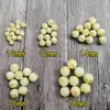 Cuentas de Piedra Luminosa con Mantra de Seis Sílabas, Perlas Nocturnas Brillantes, Cuentas Redondas Estampadas en Oro Grabadas por Computadora, Perlas Nocturnas en Sánscrito, Fluorita