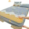 Nueva funda de cama acolchada de terciopelo de leche engrosada clase A, cálida de invierno, agradable al tacto, sábana, juego completo de tres piezas para estudiante
