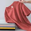 Camiseta de Manga Corta de Color Sólido para Hombre 2026, Corte Entallado, Camiseta Básica Versátil Clásica para Hombres y Mujeres