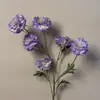 Flores artificiais em tons de roxo estilo Monet para casamentos no jardim, arranjos de chão para salão de casamentos, flores de seda roxo claro e roxo pálido em estoque