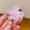 Pinza para el cabello con linda flor, linda pinza lateral para niña, accesorios para el cabello de princesa, flequillo roto, pinza para el cabello, súper accesorios para el cabello con flores de hada