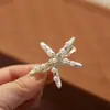 Accesorios para el Cabello con Temática Oceánica con Perlas, Metal y Pedrería, Pinzas para Flequillo Lateral, Pinzas de Pato con Forma de Estrella Estilo Coreano, Artículos de Venta Caliente Transfronteriza