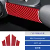 Adecuado para 17 Bmw Mini Countryman Panel de Pegatinas para Manija de Puerta Interior de Coche Modificado Fibra de Carbono
