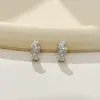 Pendientes de Aro de Tendencia de Moda Estilo Nicho de Gama Alta Pendientes de Botón de Temperamento Retro Francés Joyería para Orejas Versátil para el Viaje Diario Cierres para Pendientes