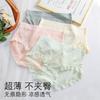Ropa interior para mujer otoño y verano superdelgada cintura alta elástica malla patrón de encaje ropa interior mujer vientre venta al por mayor personalizada