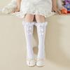Botas Shang Algodão Meninas Meias Lolita Primavera e Verão Fita Fina Renda Panturrilha Ballet Laço Princesa Meias Felpudas