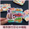 Ímãs de Geladeira de Cidade de Madeira Tendência Nacional, Ímãs de Geladeira de Lembrança de Atração Turística Chinesa, Ímãs Estéreo 3D Atacado, Cuidadosamente Selecionados