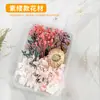 Flores Preservadas Plantas Flores Secas Flores Feitas à Mão DIY Leque Redondo Relevo Luminária de Mesa Adesivos Enfeites Pacote de Materiais