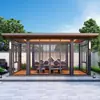 [Nuevo Pabellón de Patio Pintado Estilo Chino] Casa de Lujo Bajo con Habitación Solar Espacio de Vida Exterior Cómodo Personalizado