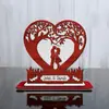 2025 Nueva Decoración Transfronteriza para Bodas y Día de San Valentín Regalo Conmemorativo de Madera para Pareja de Aniversario