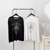 Nueva Camiseta con Estampado Protector Solar para Mujer Verano Estilo Coreano Holgada Estilo Perezoso Versátil Superior Delgada Moderna Blusa para Aire Acondicionado