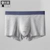 Ropa interior para hombre, pantalones bóxer de una pieza sin costuras, transpirables, antibacterianos, con entrepierna a rayas, de ajenjo, con personalidad