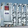 Puertas Eléctricas Más Vendidas, Puertas Retráctiles Inteligentes de Aleación de Aluminio de Acero Inoxidable, Portones Deslizantes Personalizados para Escuelas y Hospitales, Puertas Automáticas