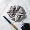 Comercio Exterior Tela Mate Satín Flor Banda para el Cabello Transfronteriza Europea y Americana Anillo para el Cabello de Tripa de Cerdo Accesorios para el Cabello Banda de Color Sólido Venta al por Mayor