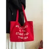 Bolsa de Lona de Gran Capacidad Coreana para Mujer, Estilo Nuevo, Estilo Perezoso, Bolso de Hombro para el Trabajo y los Viajes, Bolso Tote Versátil de Nicho