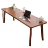 Mesa dupla pernas de madeira maciça mesa longa mesa de escritório apartamento pequeno quarto dormitório mesa de maquiagem para meninas mesa de computador