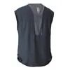 Chaleco ligero transpirable de verano transfronterizo para fitness, running y entrenamiento, camiseta sin mangas deportiva, camiseta sin mangas para hombre de seda helada