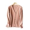Cárdigan de punto de manga larga para mujer, nuevo cárdigan de primavera y otoño, suéter chal exterior de estilo coreano corto de otoño e invierno, abrigo fino de talla grande