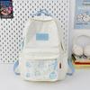 Mochila Escolar para Mujer Nueva Simple Estilo Japonés Ins Mochila Bordada Estudiante Femenina Nicho Ligera Gran Capacidad Mochila Versátil