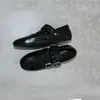 Hebilla de Cinturón Estilo Páramo Zapatos Planos de Punta Redonda para Mujer Novedad Primavera y Verano 2026 Casual Ultra Suaves para Viajar Zapatos Mary Jane